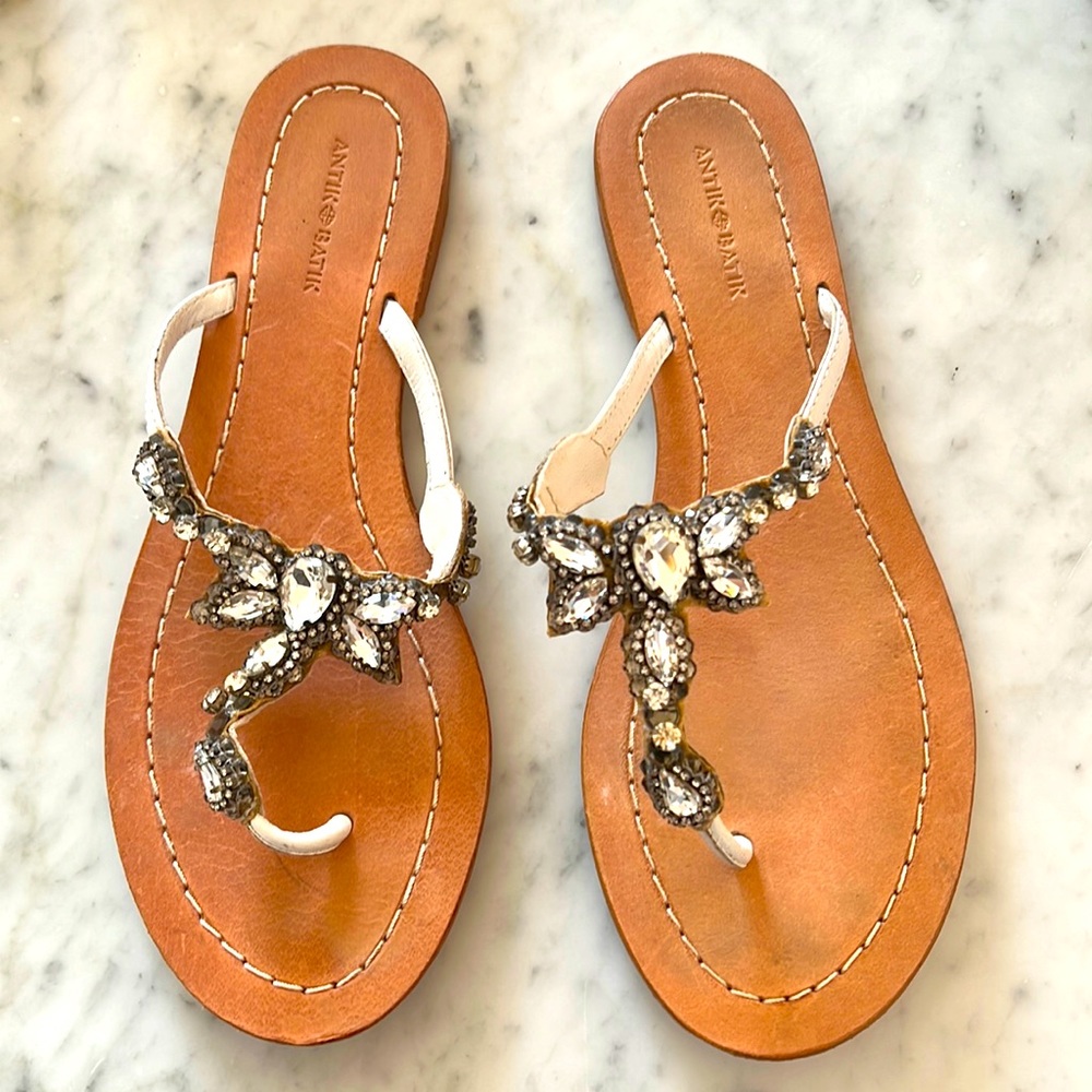 Size 39 / gorgeous Antik Batik sparkle sandals